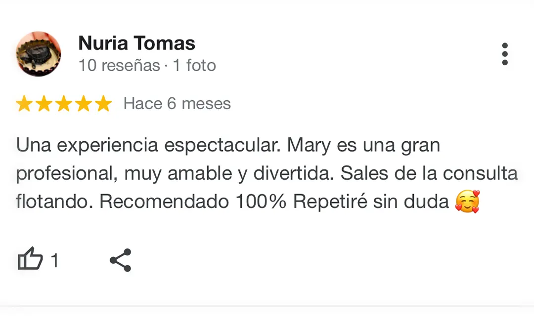 Comentario sobre los resultados del tratamiento